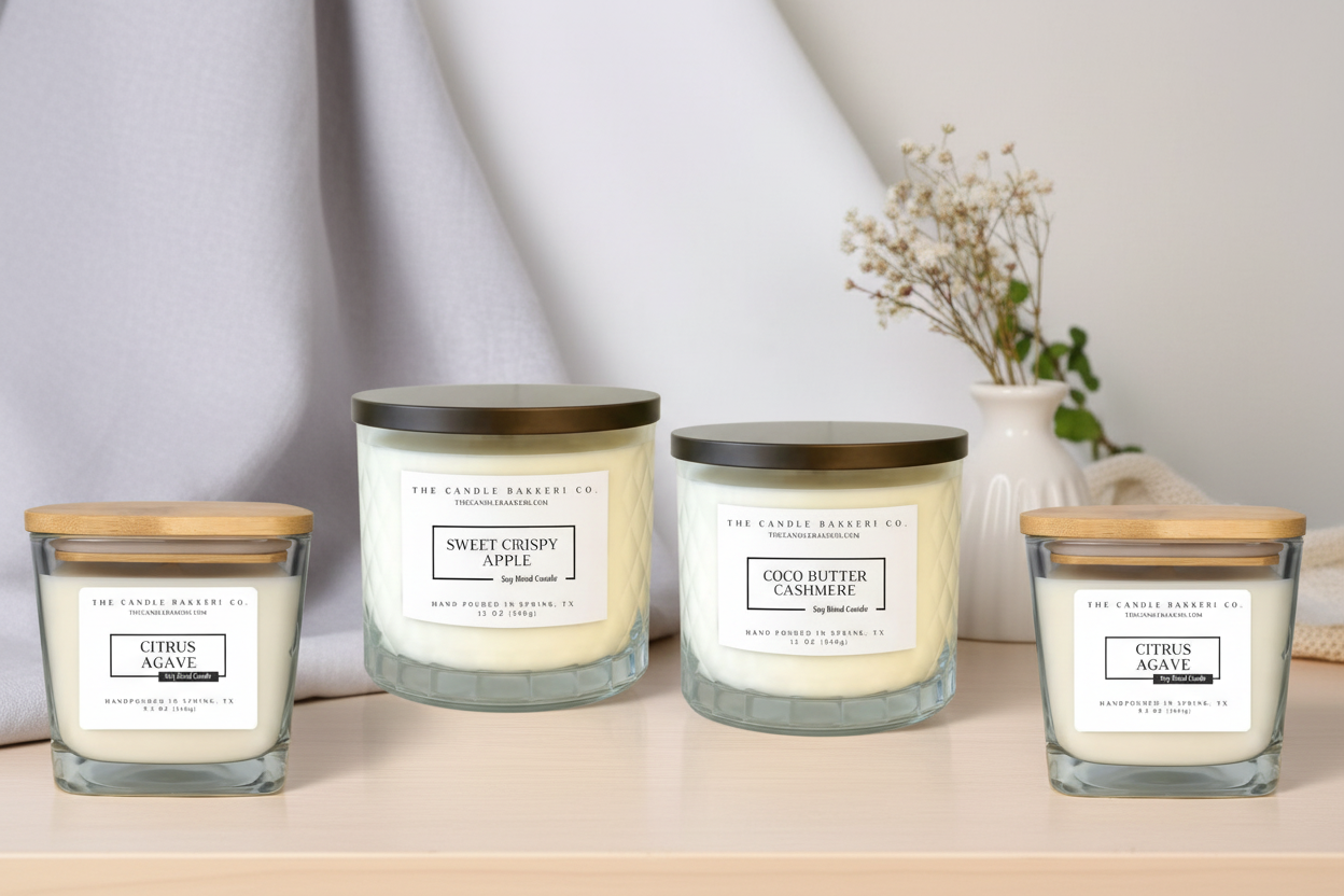 Balanced Candle Collection Scene